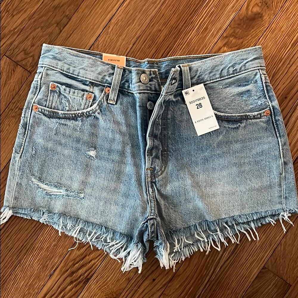 Levi's Women's Blue Denim Shorts
